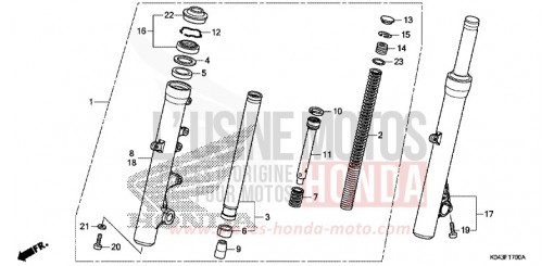 FRONT FORK NSS300AD de 2013